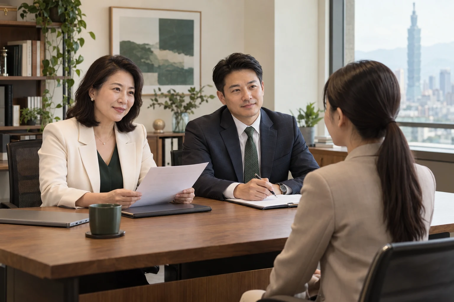 人才招募與面談（AI 情境示意）