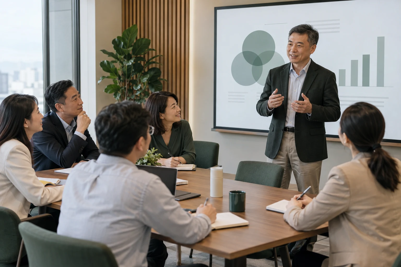 企業管理實戰授課（AI 情境示意）